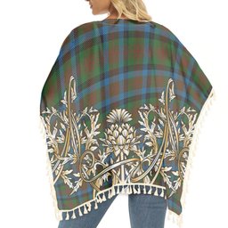 ScotsTee Shop Scottish Tennant 2 Tartan Scotland Royal Golden Thistle Square Fringed Shawl
