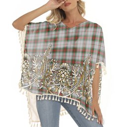 ScotsTee Shop Scottish Stewart Royal VS Tartan Scotland Royal Golden Thistle Square Fringed Shawl