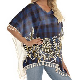 ScotsTee Shop Scottish Home Vestiarium Scoticum Tartan Scotland Royal Golden Thistle Square Fringed Shawl
