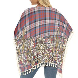 ScotsTee Shop Scottish MacDonald Dress Irish Ancient Tartan Scotland Royal Golden Thistle Square Fringed Shawl