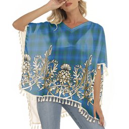 ScotsTee Shop Scottish Sutherland Hunting Modern Tartan Scotland Royal Golden Thistle Square Fringed Shawl