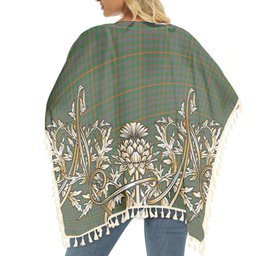 ScotsTee Shop Scottish Hall Ancient Tartan Scotland Royal Golden Thistle Square Fringed Shawl