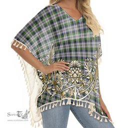 ScotsTee Shop Scottish Mcnaghten Dress Tartan Scotland Royal Golden Thistle Square Fringed Shawl
