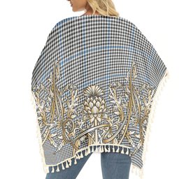 ScotsTee Shop Scottish Haig Ancient Tartan Scotland Royal Golden Thistle Square Fringed Shawl