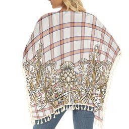 ScotsTee Shop Scottish Young Christina Ancient Tartan Scotland Royal Golden Thistle Square Fringed Shawl