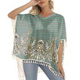 ScotsTee Shop Scottish Spens Fragment Ancient Clan Tartan Scotland Royal Golden Thistle Square Fringed Shawl