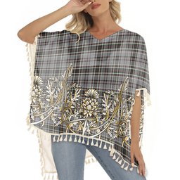 ScotsTee Shop Scottish Southwick Tartan Scotland Royal Golden Thistle Square Fringed Shawl