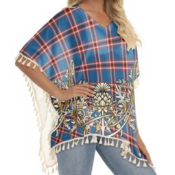 ScotsTee Shop Scottish Laing of Archiestown Ancient Tartan Scotland Royal Golden Thistle Square Fringed Shawl