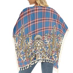 ScotsTee Shop Scottish Laing of Archiestown Ancient Tartan Scotland Royal Golden Thistle Square Fringed Shawl