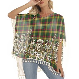 ScotsTee Shop Scottish MacMillan Ancient Tartan Scotland Royal Golden Thistle Square Fringed Shawl