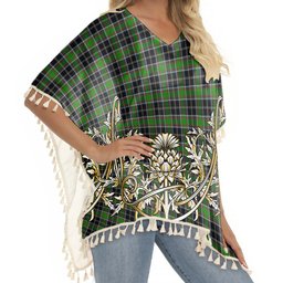 ScotsTee Shop Scottish Webster SC Tartan Scotland Royal Golden Thistle Square Fringed Shawl
