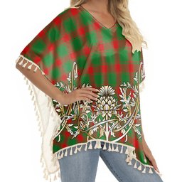 ScotsTee Shop Scottish Middleton Modern Tartan Scotland Royal Golden Thistle Square Fringed Shawl