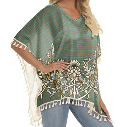 ScotsTee Shop Scottish McKintosh Hunting Ancient Tartan Scotland Royal Golden Thistle Square Fringed Shawl