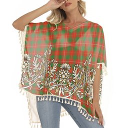 ScotsTee Shop Scottish McFie Ancient Tartan Scotland Royal Golden Thistle Square Fringed Shawl