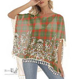 ScotsTee Shop Scottish Strang Ancient Tartan Scotland Royal Golden Thistle Square Fringed Shawl
