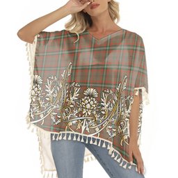 ScotsTee Shop Scottish Seton Hunting Ancient Tartan Scotland Royal Golden Thistle Square Fringed Shawl