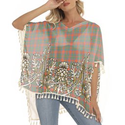 ScotsTee Shop Scottish McKintosh Ancient Tartan Scotland Royal Golden Thistle Square Fringed Shawl
