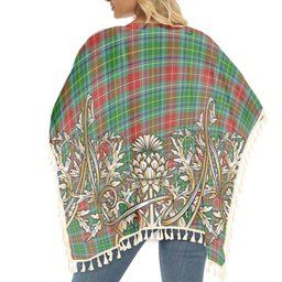 ScotsTee Shop Scottish Muirhead SC Tartan Scotland Royal Golden Thistle Square Fringed Shawl