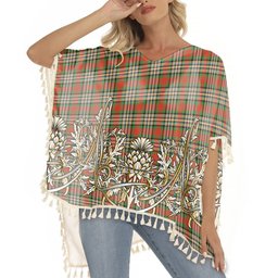 ScotsTee Shop Scottish MakGill Ancient Tartan Scotland Royal Golden Thistle Square Fringed Shawl