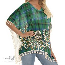 ScotsTee Shop Scottish Henderson Ancient Tartan Scotland Royal Golden Thistle Square Fringed Shawl