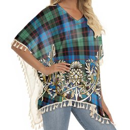 ScotsTee Shop Scottish Guthrie Ancient Tartan Scotland Royal Golden Thistle Square Fringed Shawl