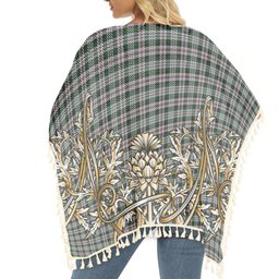 ScotsTee Shop Scottish MacDuff Dress 2 Tartan Scotland Royal Golden Thistle Square Fringed Shawl