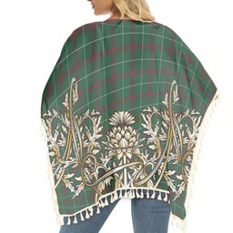 ScotsTee Shop Scottish Welsh National Tartan Scotland Royal Golden Thistle Square Fringed Shawl