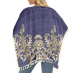 ScotsTee Shop Scottish Payne Tartan Scotland Royal Golden Thistle Square Fringed Shawl