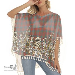 ScotsTee Shop Scottish Matheson Ancient Tartan Scotland Royal Golden Thistle Square Fringed Shawl