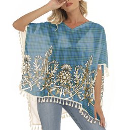 ScotsTee Shop Scottish Matheson Hunting Ancient Tartan Scotland Royal Golden Thistle Square Fringed Shawl