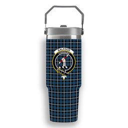 ScotsTee Shop Scottish Balfour Geiner, Alwyn Crest Tartan Flip Straw Tumbler 20oz 30oz