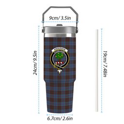 ScotsTee Shop Scottish Anderson STS Crest Tartan Flip Straw Tumbler 20oz 30oz