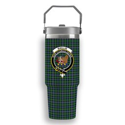 ScotsTee Shop Scottish Baillie of Lamington Modern Clan Crest Tartan Flip Straw Tumbler 20oz 30oz