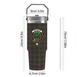 ScotsTee Shop Scottish Anderson of Kinneddar Hunting Crest Tartan Flip Straw Tumbler 20oz 30oz