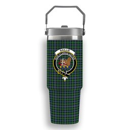 ScotsTee Shop Scottish Baillie of Lamington Ancient Clan Crest Tartan Flip Straw Tumbler 20oz 30oz