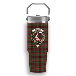 ScotsTee Shop Scottish Ainslie Ancient Crest Tartan Flip Straw Tumbler 20oz 30oz