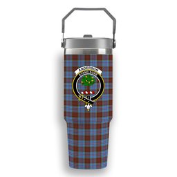 ScotsTee Shop Scottish Anderson Modern Crest Tartan Flip Straw Tumbler 20oz 30oz