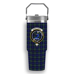 ScotsTee Shop Scottish Arbuthnot Modern Crest Tartan Flip Straw Tumbler 20oz 30oz