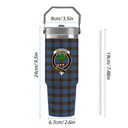 ScotsTee Shop Scottish Anderson Coulson Bonner 2 Crest Tartan Flip Straw Tumbler 20oz 30oz