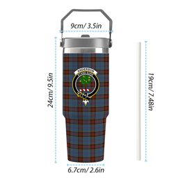 ScotsTee Shop Scottish Anderson MacGregor Hastie 1 Crest Tartan Flip Straw Tumbler 20oz 30oz
