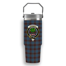 ScotsTee Shop Scottish Anderson Paton Crest Tartan Flip Straw Tumbler 20oz 30oz