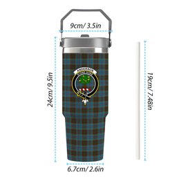 ScotsTee Shop Scottish Anderson Crest Tartan Flip Straw Tumbler 20oz 30oz