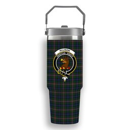 ScotsTee Shop Scottish Alison Crest Tartan Flip Straw Tumbler 20oz 30oz