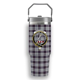 ScotsTee Shop Scottish Alexander of Menstry Dress Crest Tartan Flip Straw Tumbler 20oz 30oz