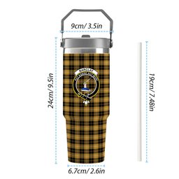 ScotsTee Shop Scottish Barclay Dress Ancient Clan Crest Tartan Flip Straw Tumbler 20oz 30oz