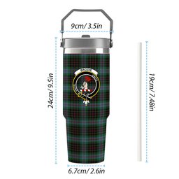 ScotsTee Shop Scottish Brodie Hunting Crest Tartan Flip Straw Tumbler 20oz 30oz