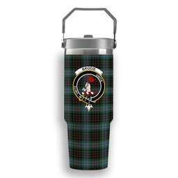 ScotsTee Shop Scottish Brodie Hunting Crest Tartan Flip Straw Tumbler 20oz 30oz