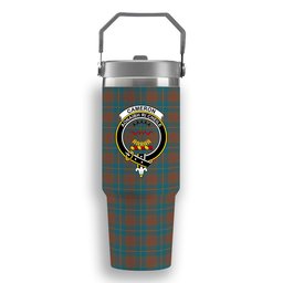 ScotsTee Shop Scottish Cameron Hunting Ancient Crest Tartan Flip Straw Tumbler 20oz 30oz