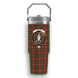 ScotsTee Shop Scottish Boyd Ancient Crest Tartan Flip Straw Tumbler 20oz 30oz