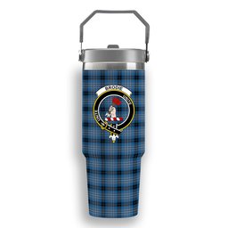 ScotsTee Shop Scottish Brodie Countryfare Ancient Crest Tartan Flip Straw Tumbler 20oz 30oz